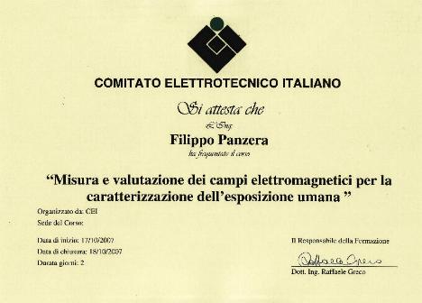 ATTESTATO CEI
